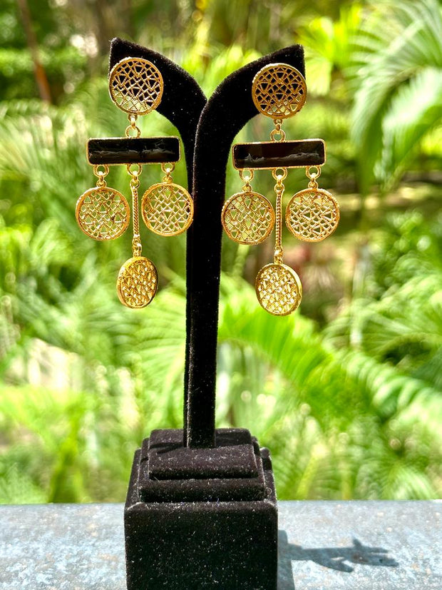 Deco Danglers - Black